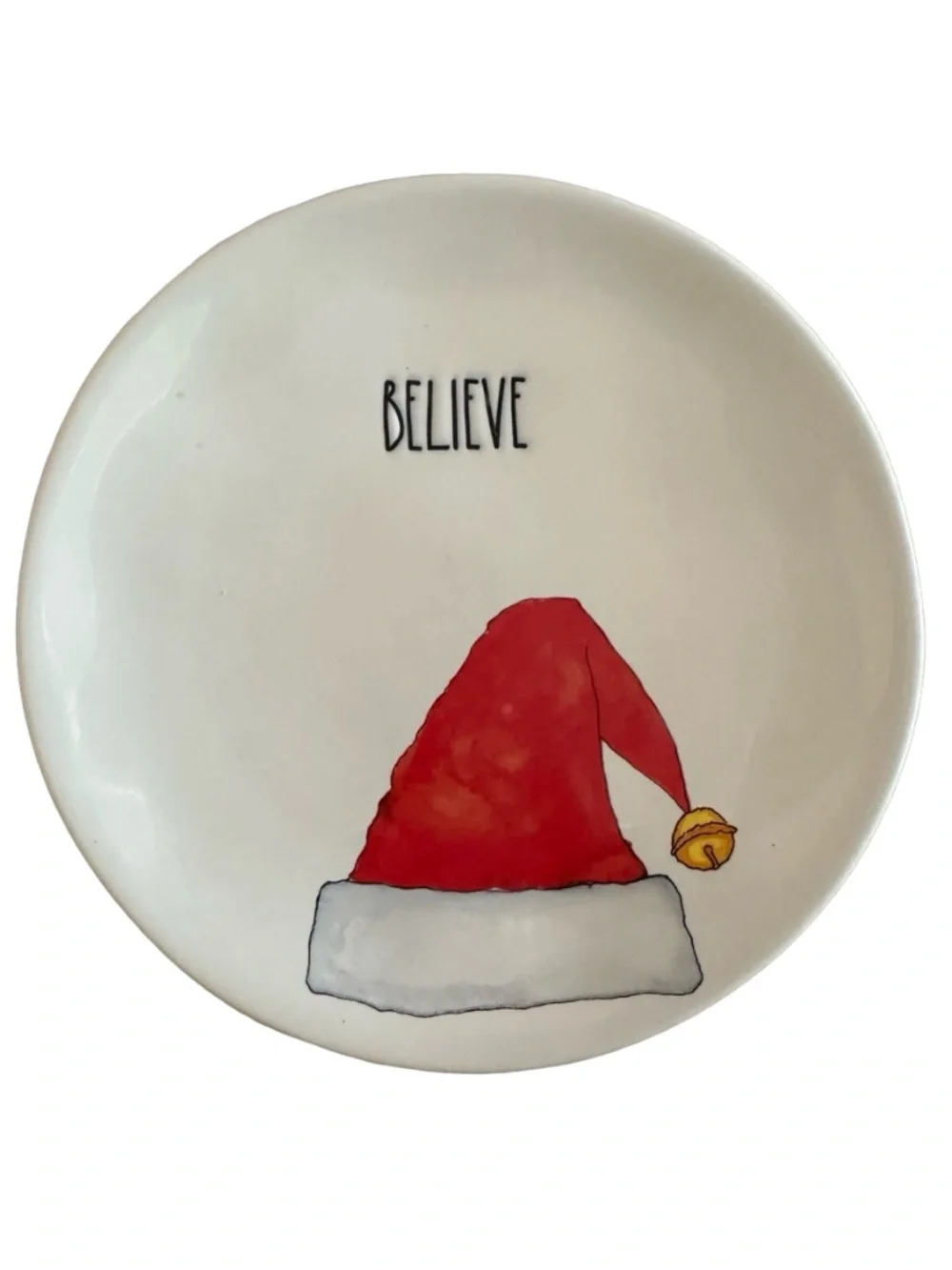 RAE DUNN by Magenta Ceramic Plate 6” (set of 4) Artisan Collection Christmas